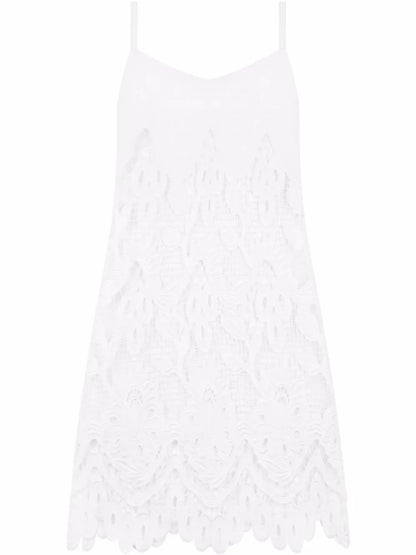 Openwork Sleeveless Minidress