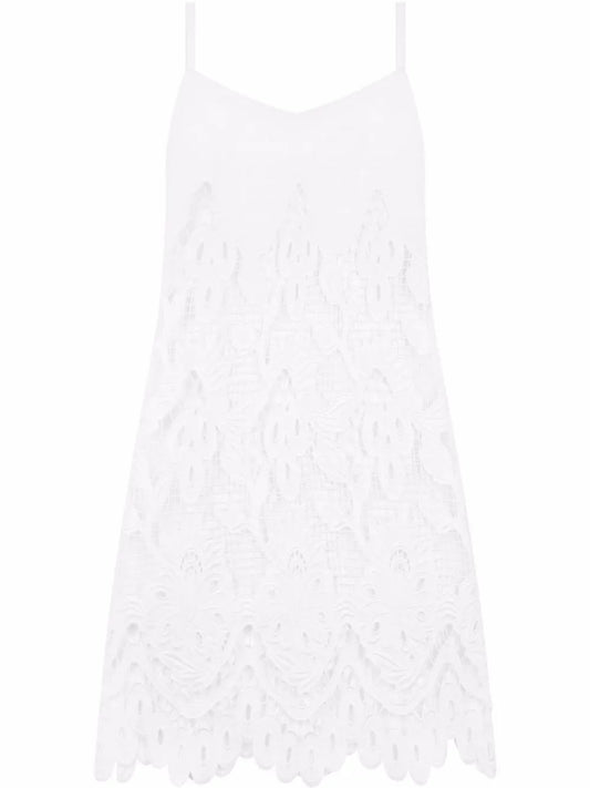 Openwork Sleeveless Minidress