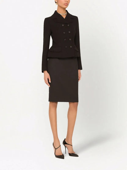 Double-Breasted Virgin Wool Blazer