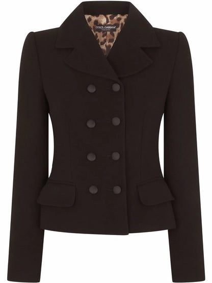 Double-Breasted Virgin Wool Blazer