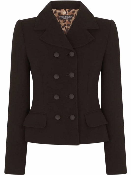Double-Breasted Virgin Wool Blazer