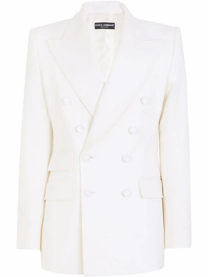 Double-Breasted Virgin Wool Blazer