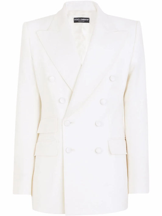 Double-Breasted Virgin Wool Blazer