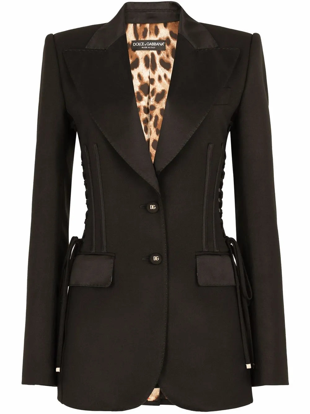 Gabardine Single-Breasted Blazer