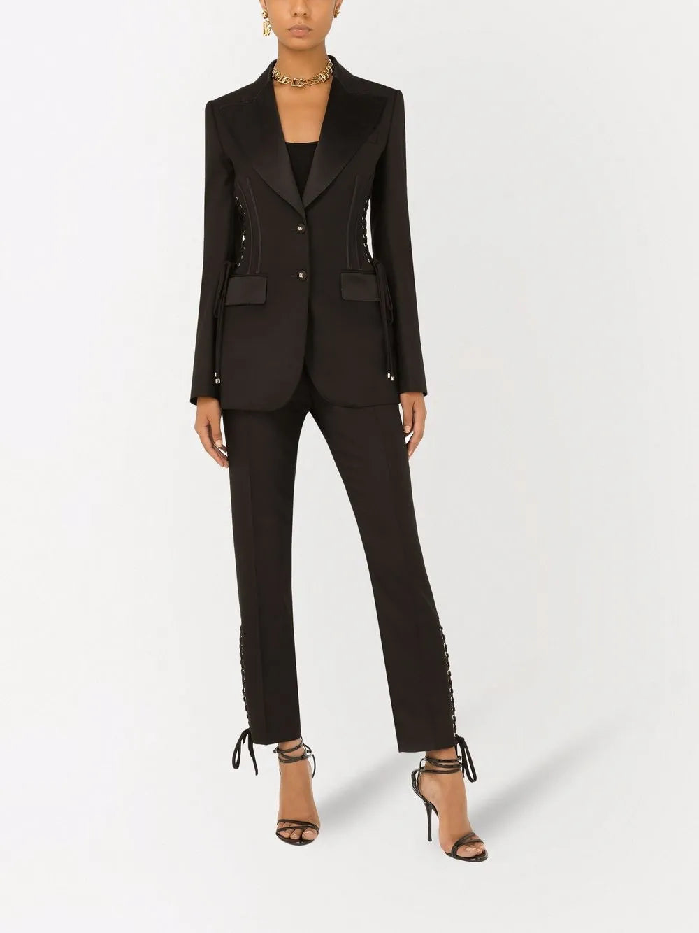 Gabardine Single-Breasted Blazer