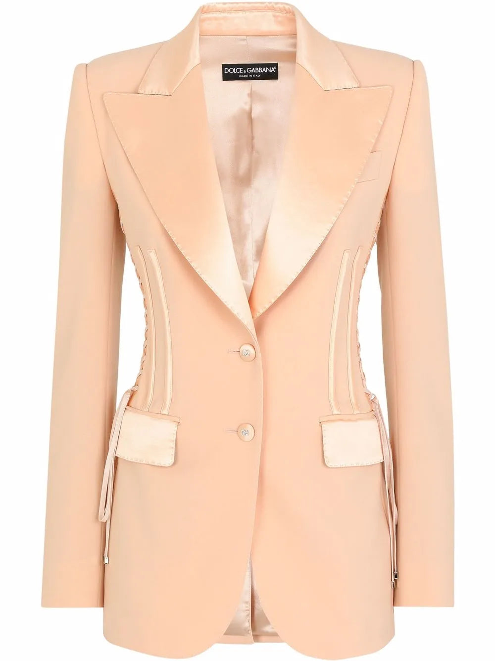 Gabardine Single-Breasted Blazer