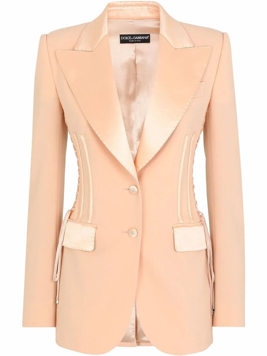 Gabardine Single-Breasted Blazer
