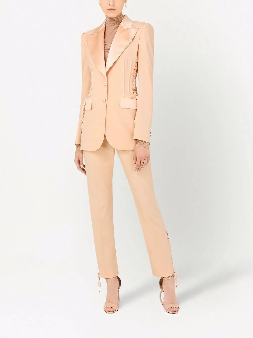 Gabardine Single-Breasted Blazer