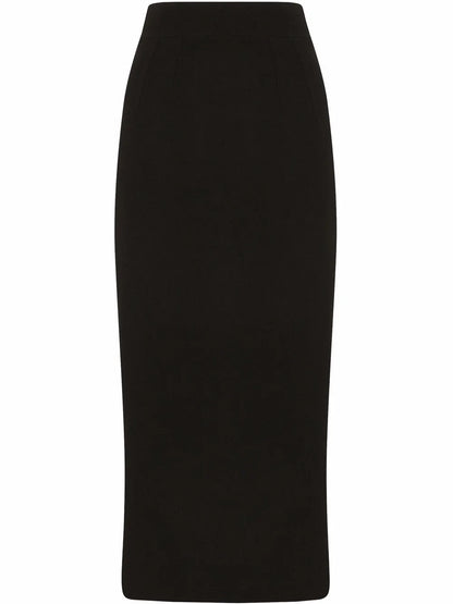 Virgin Wool Pencil Skirt