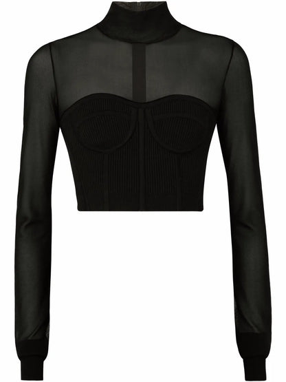 Cropped Bustier Jumper
