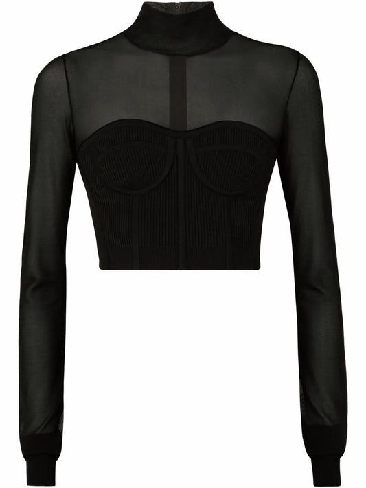 Cropped Bustier Jumper