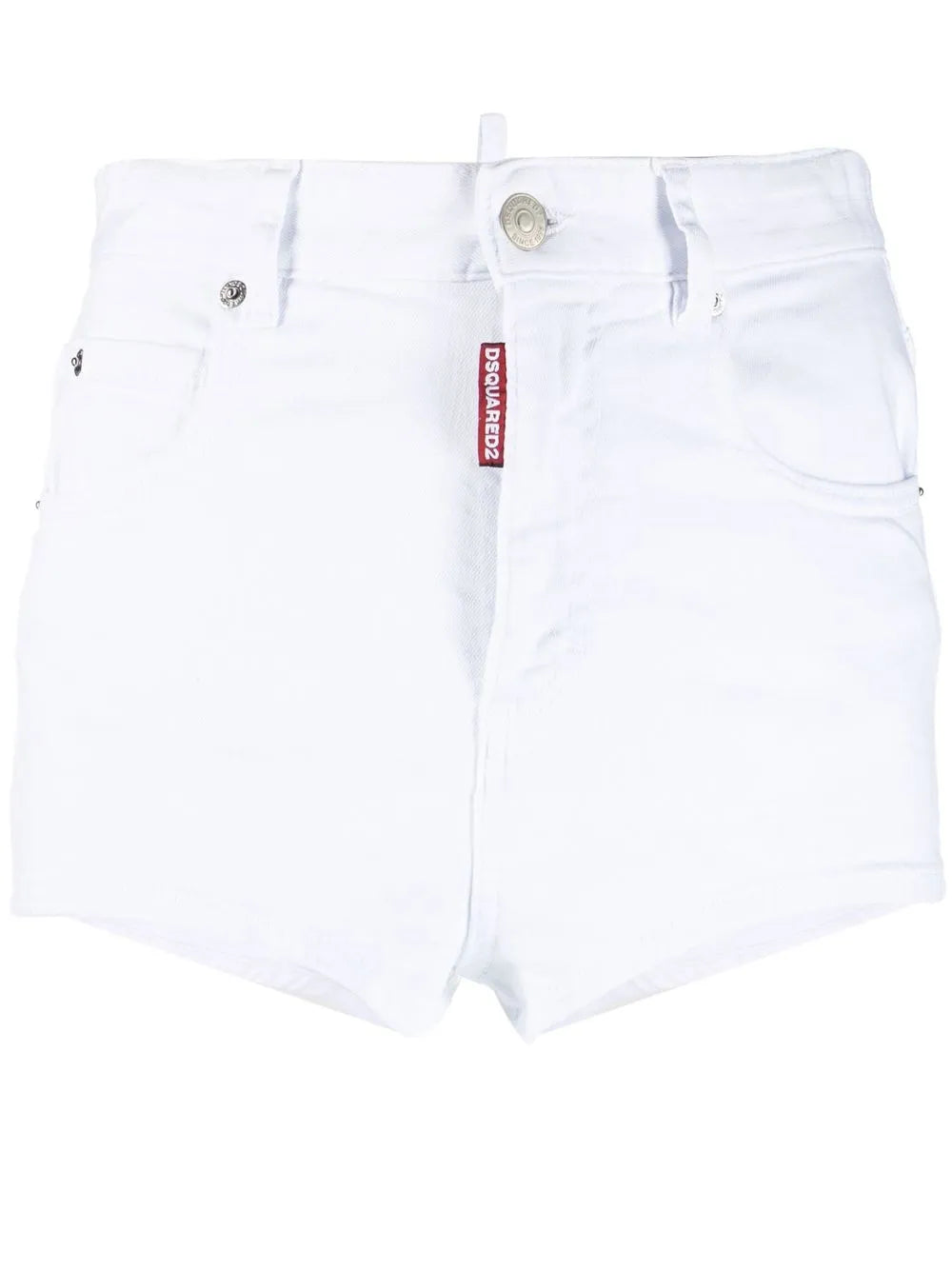 Honey Logo-Patch Denim Mini Shorts
