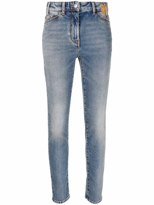 Logo-Patch Denim Jeans