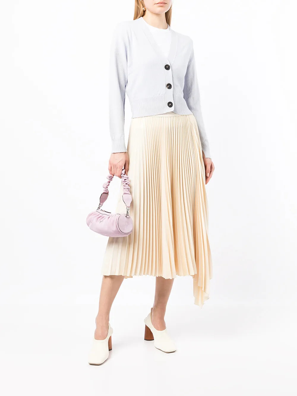 Cropped Button-Up Cardigan