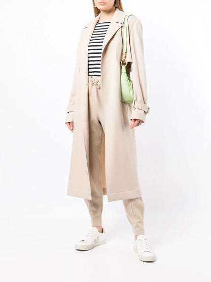 Tapered-Leg Knitted Trousers