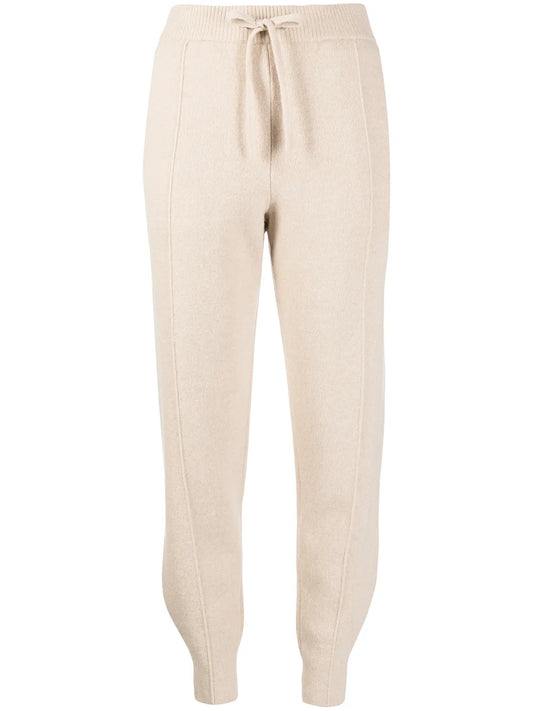 Tapered-Leg Knitted Trousers
