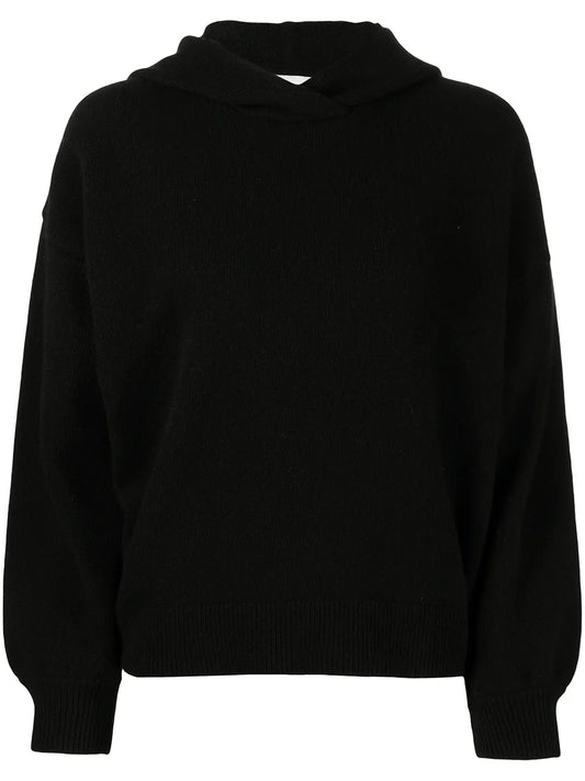 V-Neck Hooded Top
