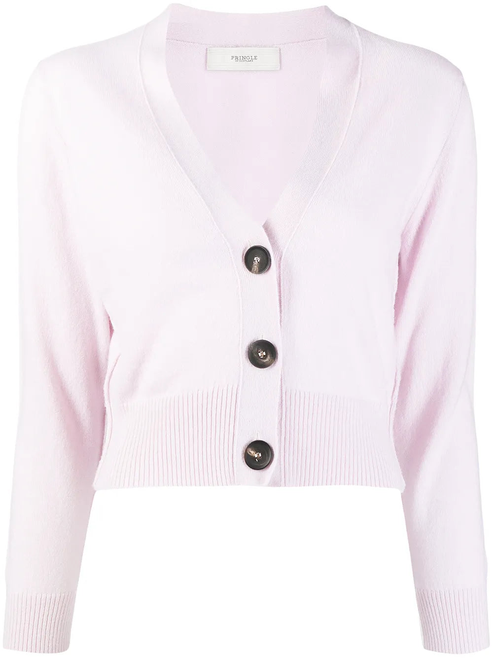 V-Neck Cropped Cashmere Cardigan
