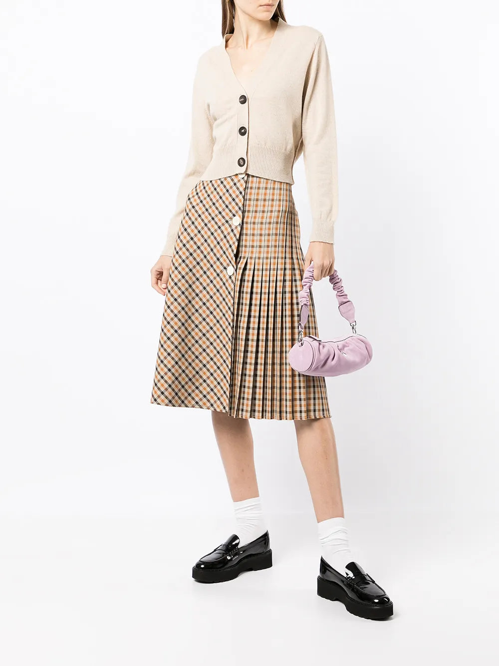 Cropped Button-Up Cardigan