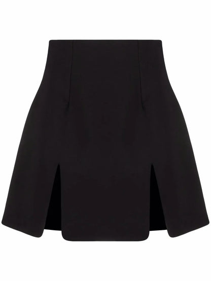 Front Slits High Waist Skirt