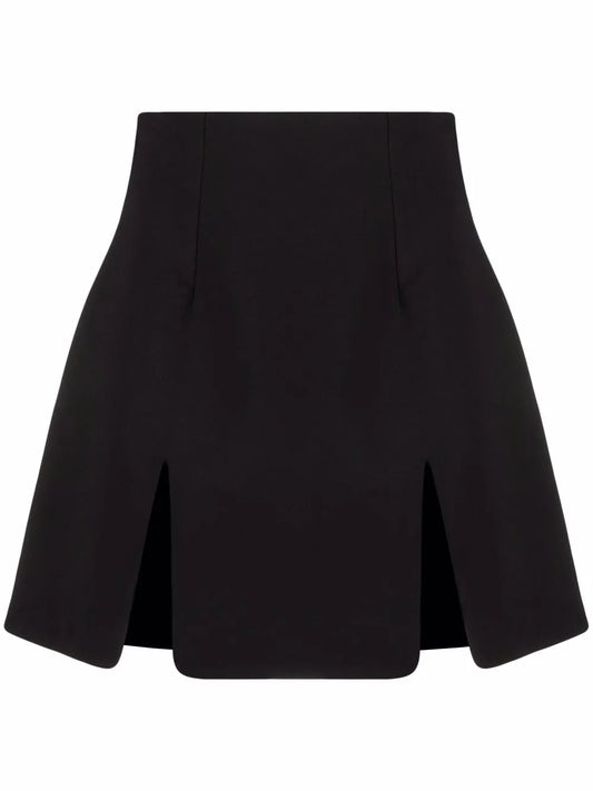 Front Slits High Waist Skirt