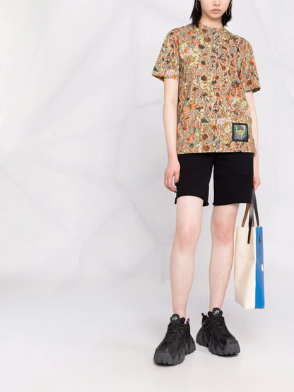 Abstract-Print T-Shirt