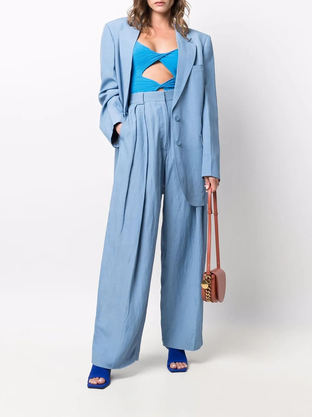 Notched Lapels Single-Breasted Blazer
