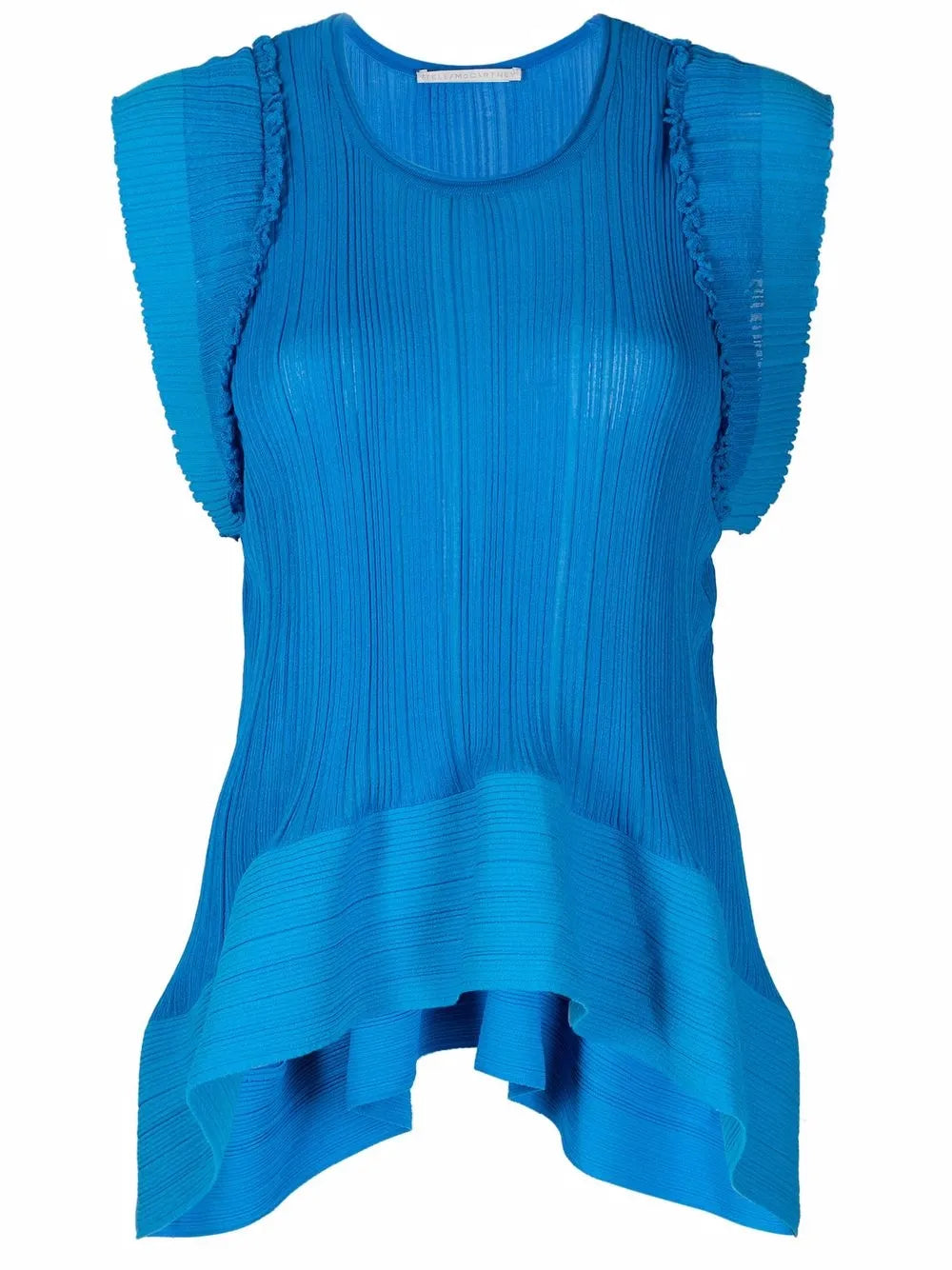Two-Tone Fine-Ribbed Top