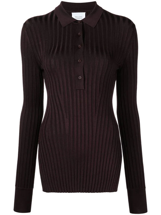 Rhea Collared Henley Top