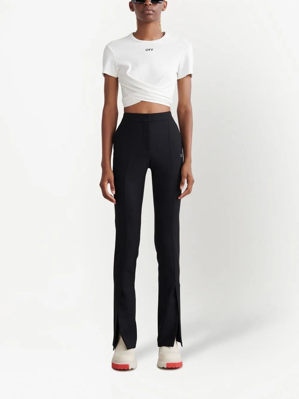 High-Waisted Tailored Trousers