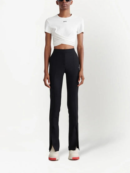 High-Waisted Tailored Trousers