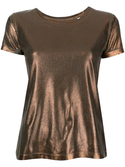 Metallic Cotton T-Shirt
