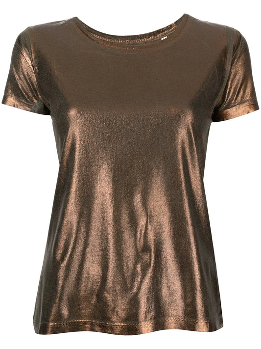 Metallic Cotton T-Shirt