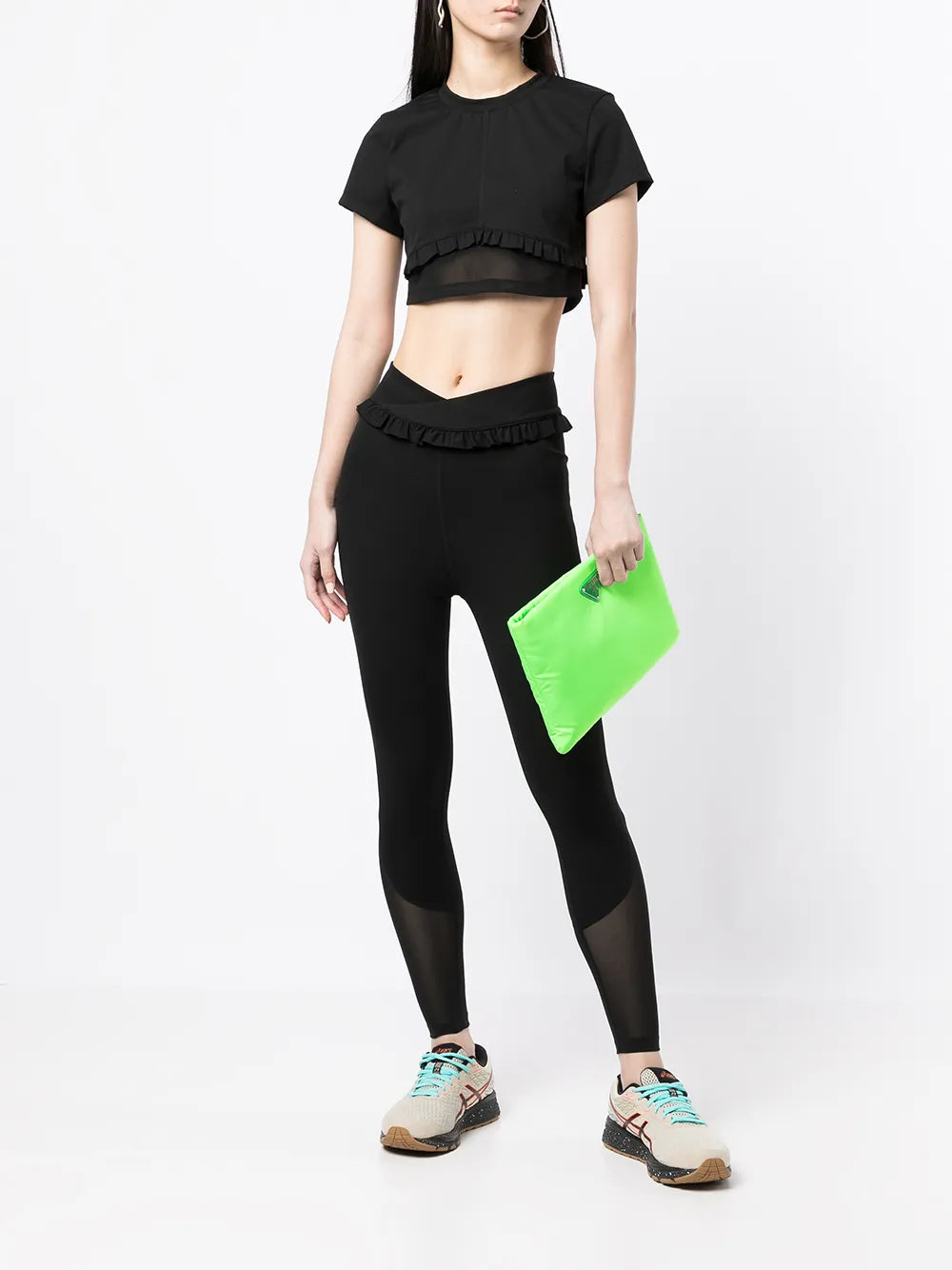 Ruffle-Trim Sports Leggings