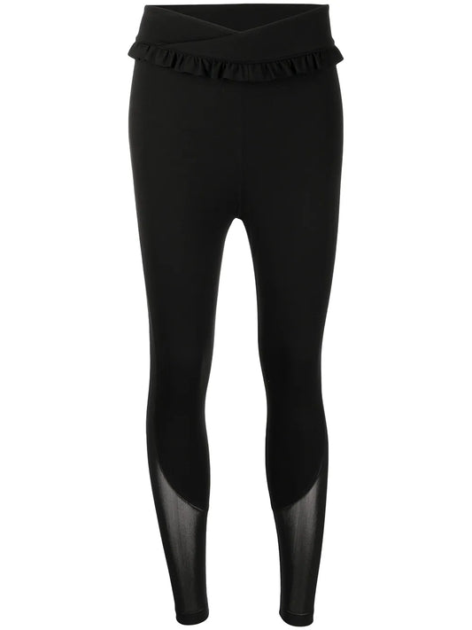 Ruffle-Trim Sports Leggings