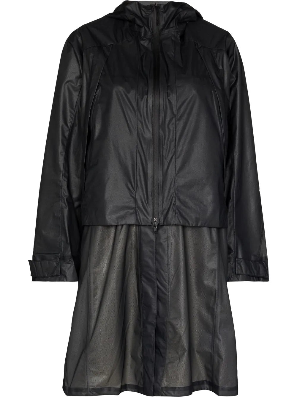 Hooded Midi Raincoat