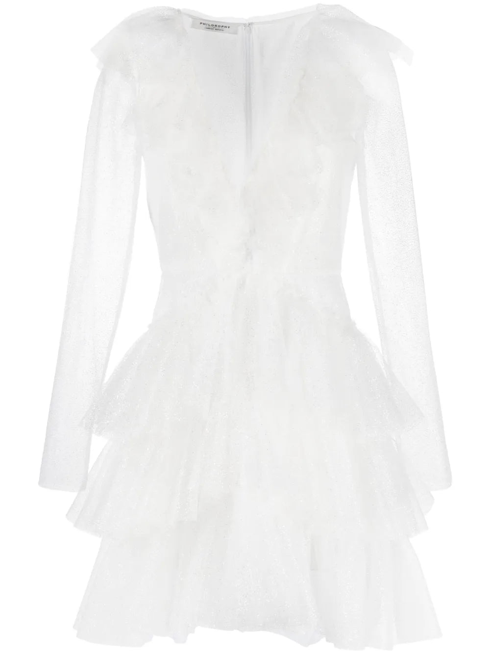 V-Neck Ruffled Dress