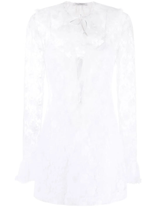 Ruffled Lace Minidress