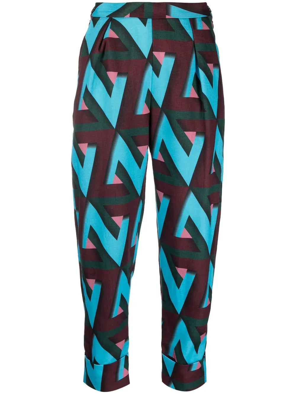 Westside Abstract-Print Trousers