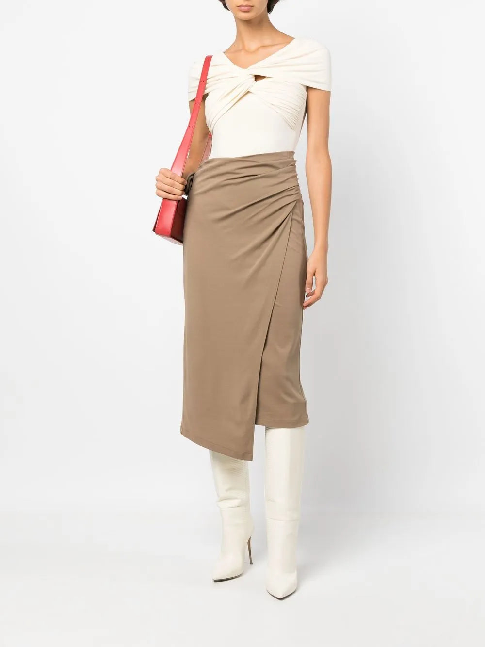 The Origami-Drape Wrap Skirt