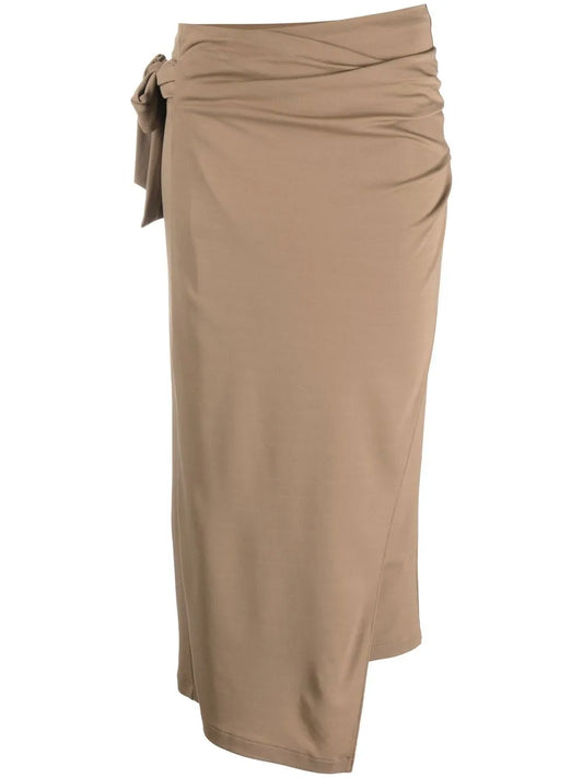 The Origami-Drape Wrap Skirt