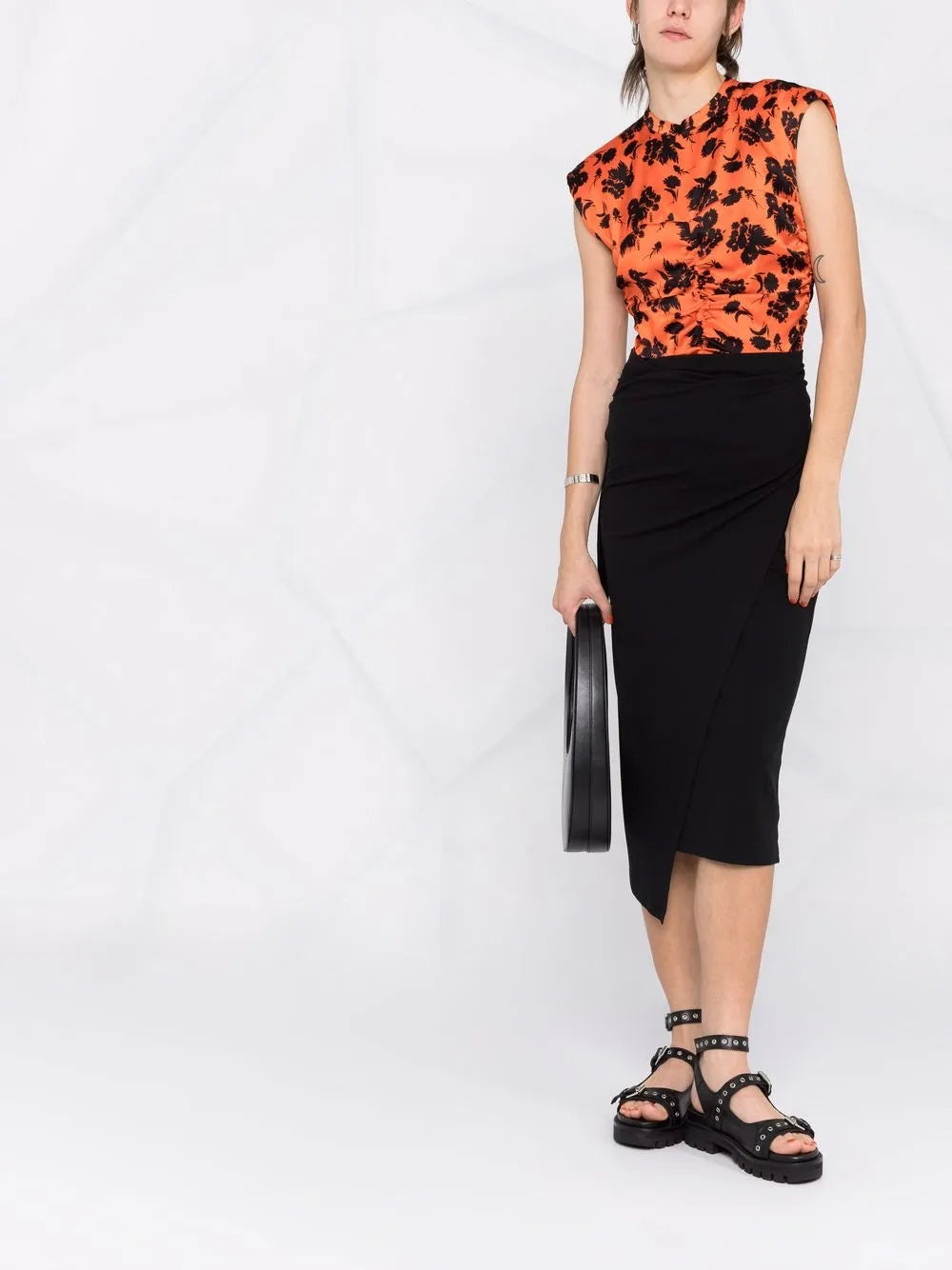 The Origami-Drape Wrap Skirt