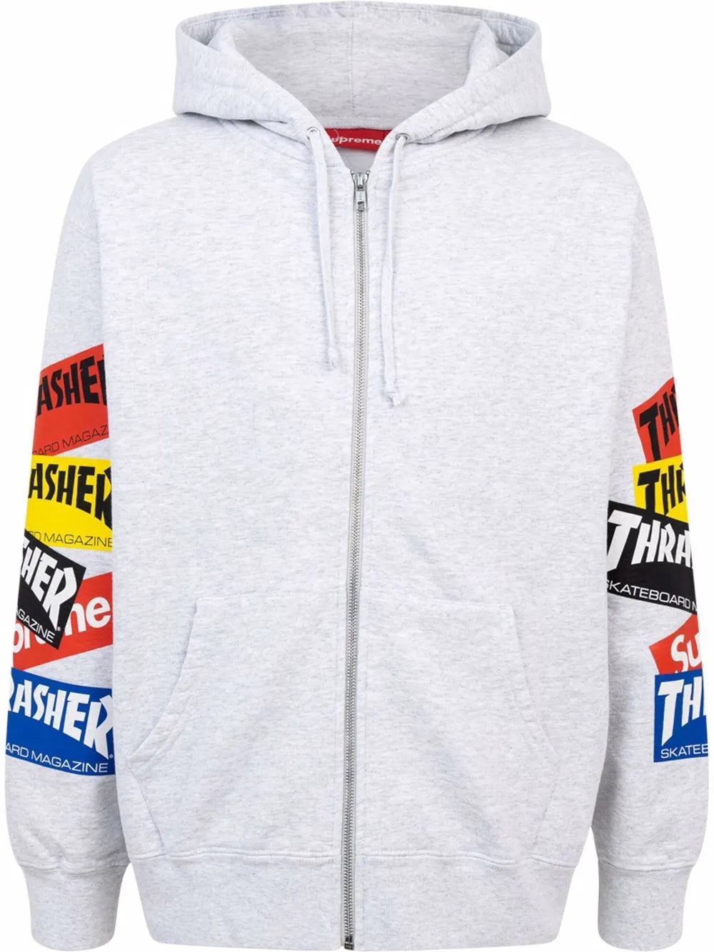 Thrasher Multi Logo Zip-Up Hoodie