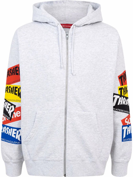Thrasher Multi Logo Zip-Up Hoodie