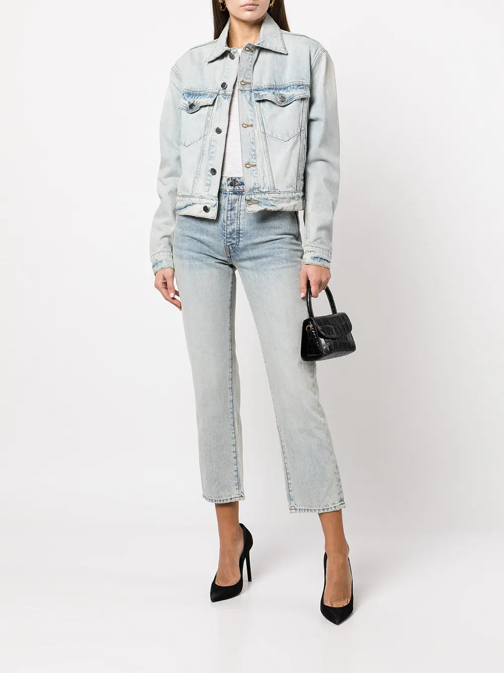 Cropped Denim Jeans
