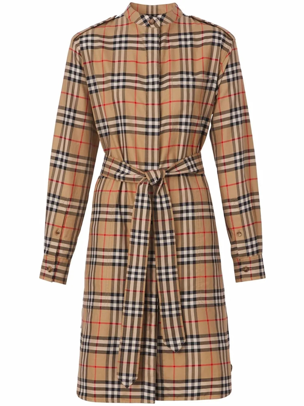 Vintage Check Shirt Dress
