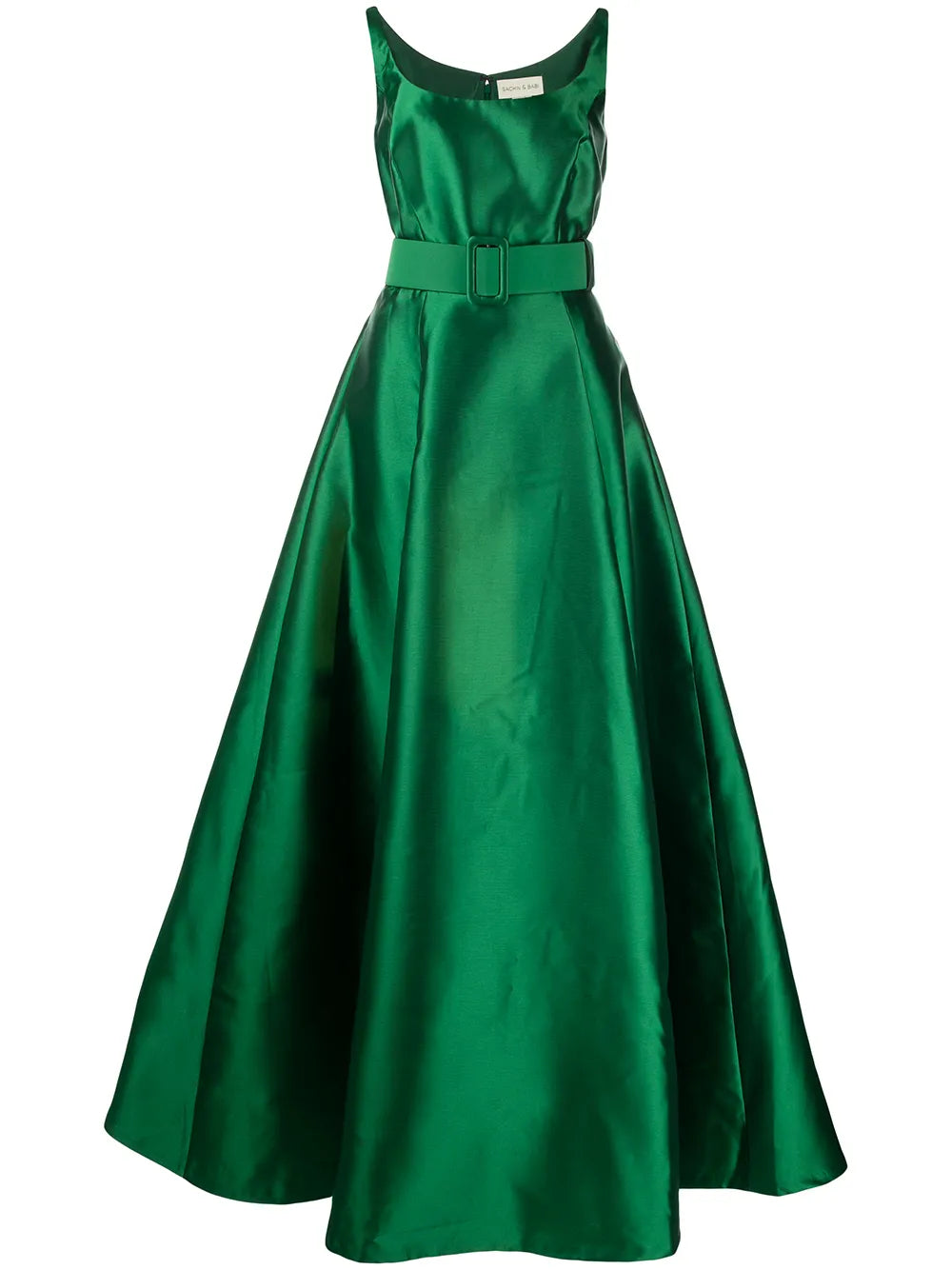 Kruse Empire-Line Belted Gown