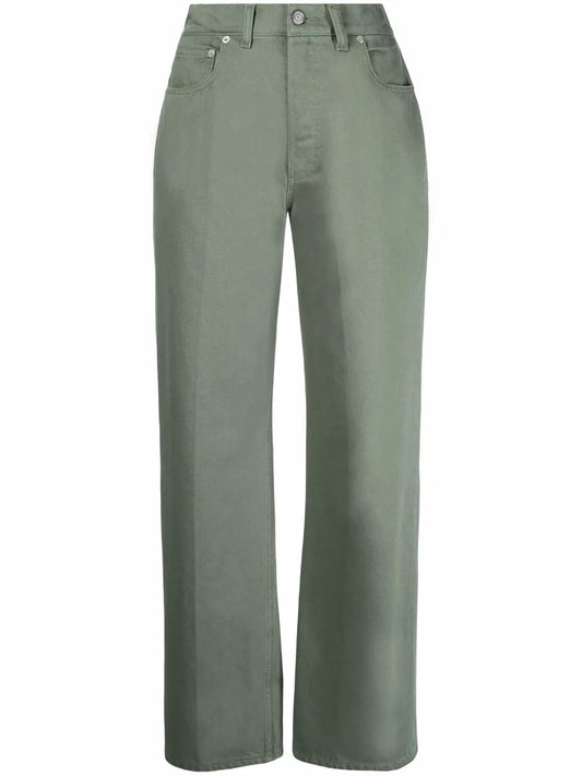 Logo-Patch Straight-Leg Jeans