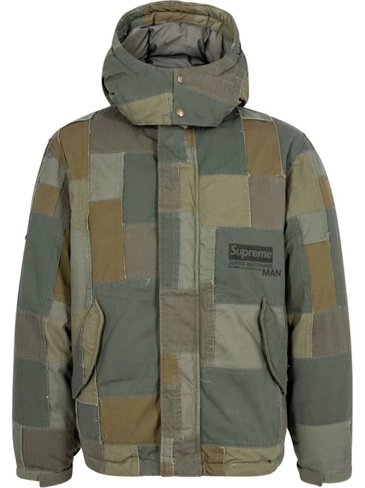 Patchwork Hooded Jacket