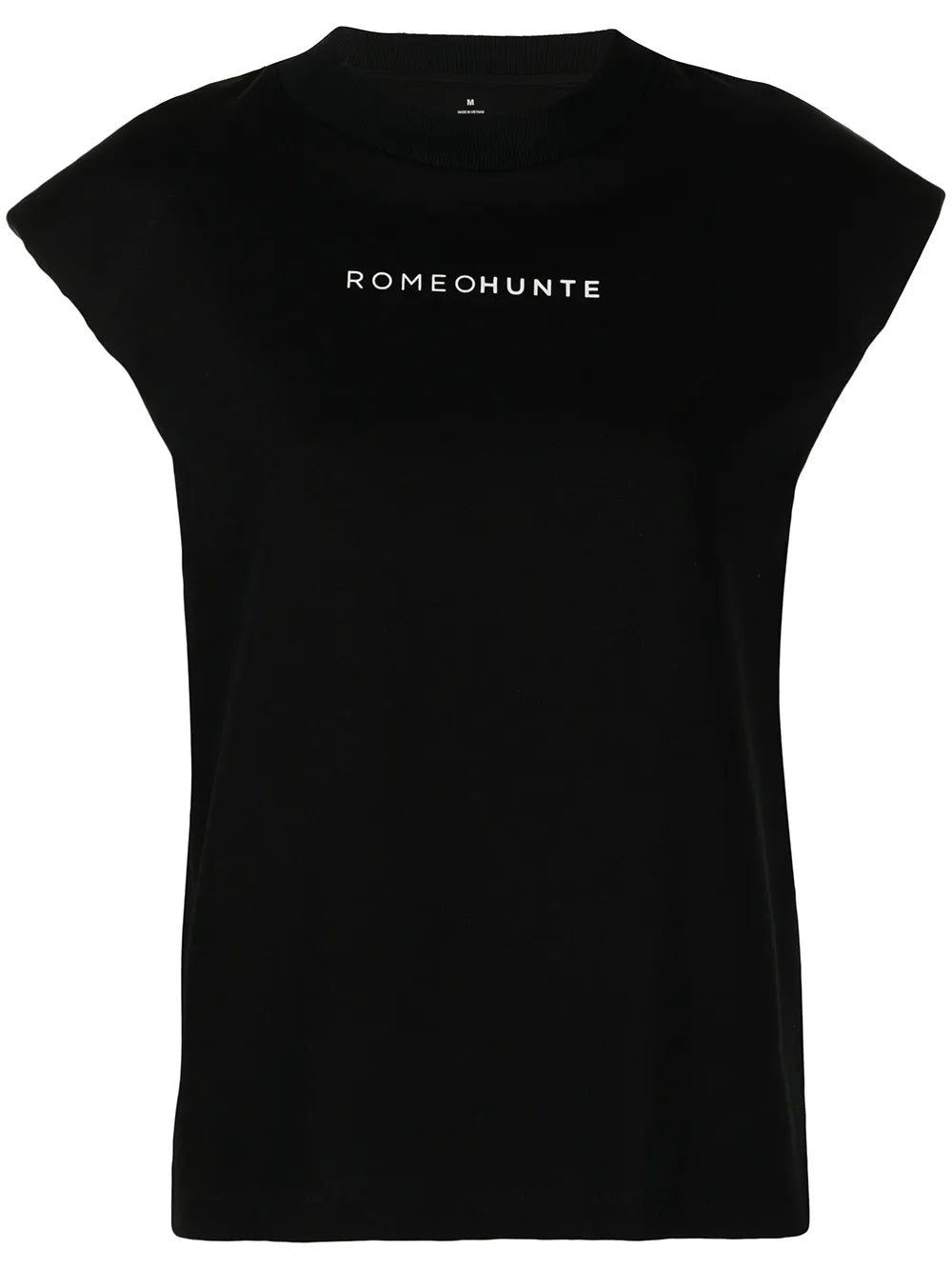 Logo-Print Padded-Shoulder T-Shirt